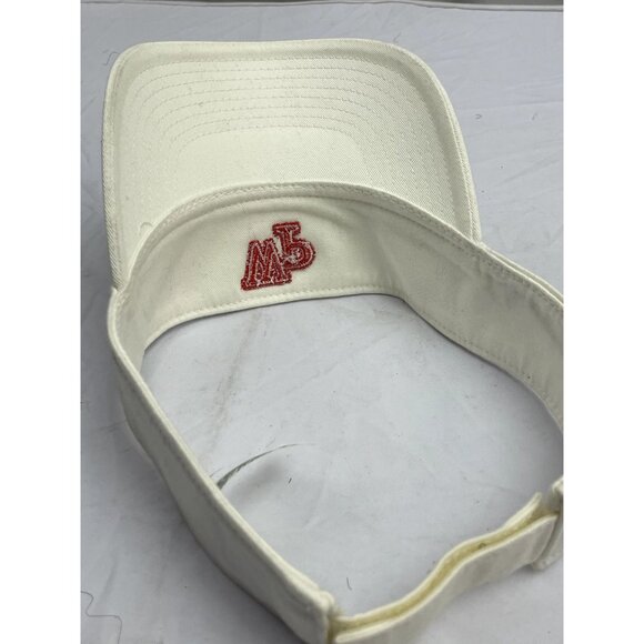 word press WP red embroidery Nike white golf tennis visor black swoosh - Picture 6 of 10